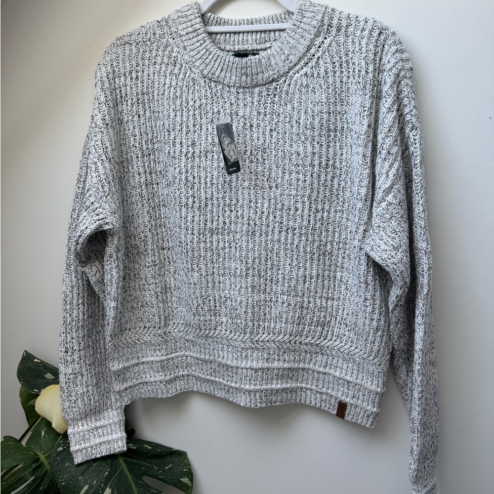 Gray Knit Women's Sweater